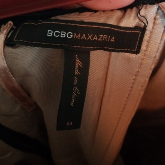 BCBGMaxazria metallic rose cocktail dress - Picture 4 of 5